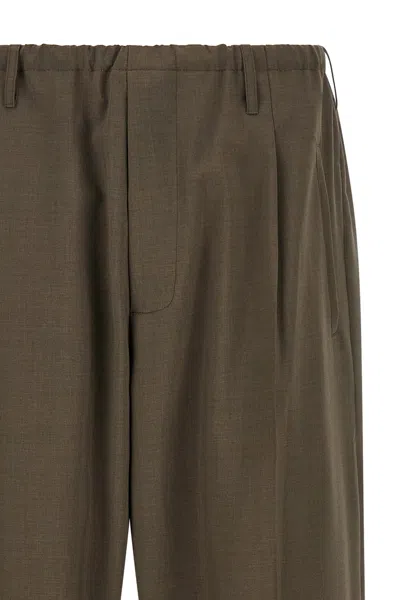 Magliano Tailored Trousers With Pleats And Pockets In Brown