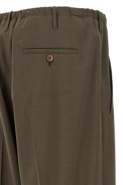 Magliano Tailored Trousers With Pleats And Pockets In Brown