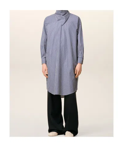 Ami Alexandre Mattiussi Ami 'bandana Blouse' Shirt In Blue
