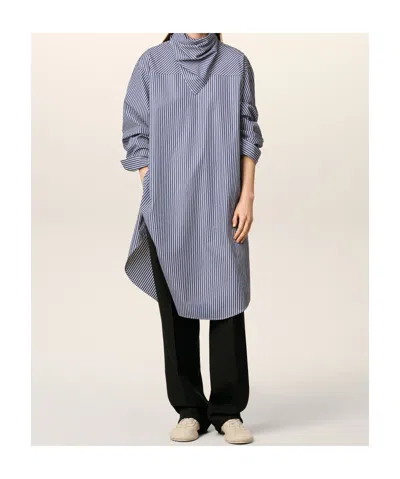 Ami Alexandre Mattiussi Ami 'bandana Blouse' Shirt In Blue