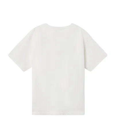 Stone Island Raw Beauty Recycled Cotton Archive Print T-shirt In White