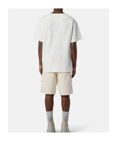 Stone Island Raw Beauty Recycled Cotton Archive Print T-shirt In White