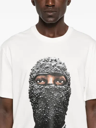 Ih Nom Uh Nit Graphic Print Crew Neck Short Sleeve T-shirt In White