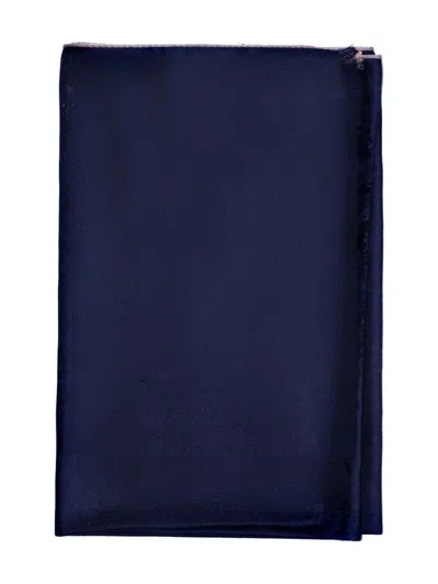 磨损边饰刺绣围巾