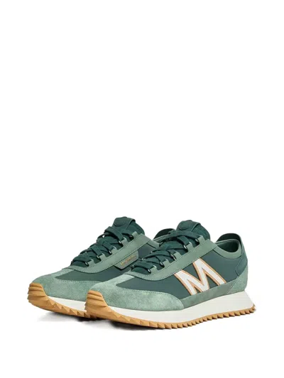 绒面皮拼接运动鞋