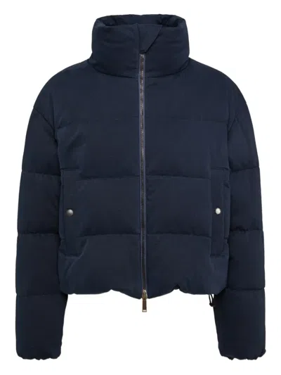 Dsquared2 Quilted Down Jacket In Blue