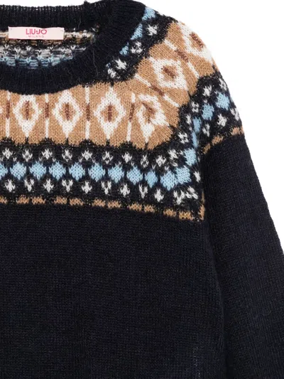 Liu •jo Sweater Liu Jo Kids Color Multicolor In Black