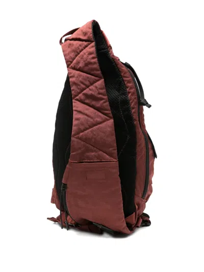 C.p. Company Cross-body Strap Backpack In Brown