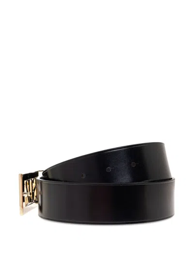 Dsquared2 Logo-detail Leather Belt In Black
