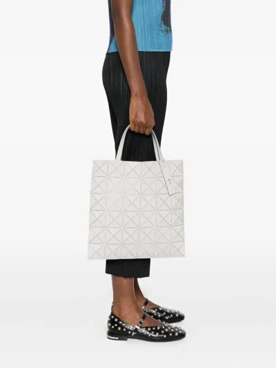 Bao Bao Issey Miyake Prism Plus Geometric Pattern Shopper Bag In White
