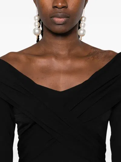 Roserry Tuscany Flared Maxi Dress In Black