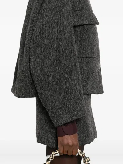 P.a.r.o.s.h Button-fastening Patch-pocket Jacket In Gray