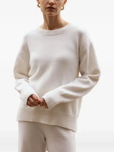 Ether Crew-neck Sweater In White