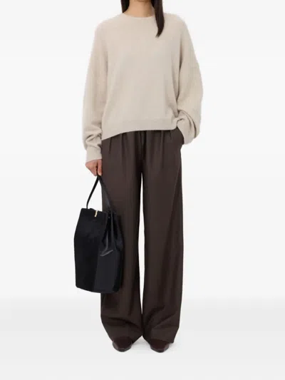 Loulou De Saison Tristan Sweater Woman Stone In Neutral