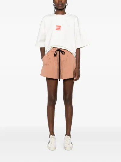 Hamza Drawstring Elastic-waist Shorts In Brown