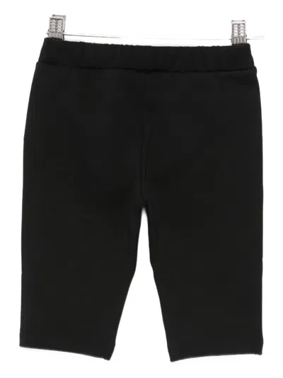 Moschino Teddy-logo Trousers In Black