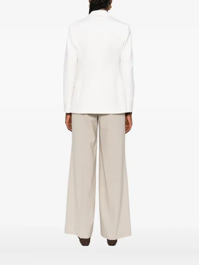 P.a.r.o.s.h Single-breasted Wool-blend Blazer In White