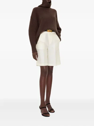 高领灯笼袖毛衣