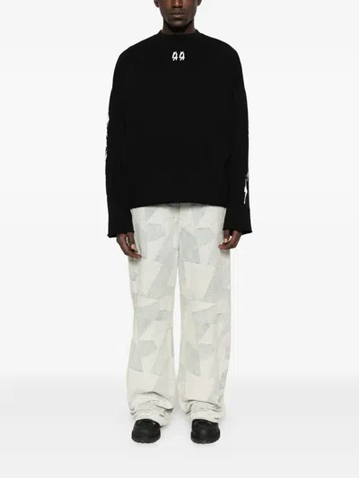 44 Label Group Sweatshirt In Black Cotton In Black