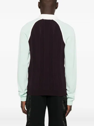 Casablanca Colourblock Polo Shirt In Multi