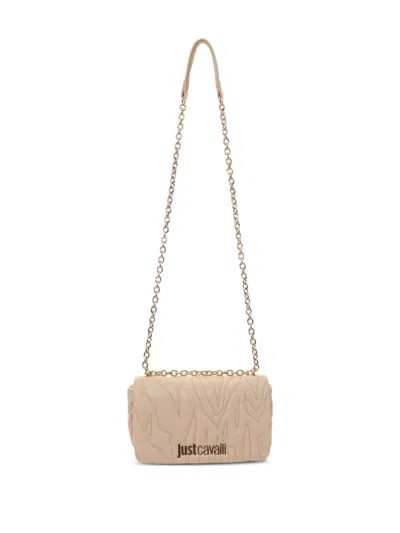 Just Cavalli Quilted Chain-strap Shoulder Bag In Neutral