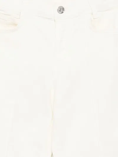 Liu •jo Button-closure Cuffed Jeans In White
