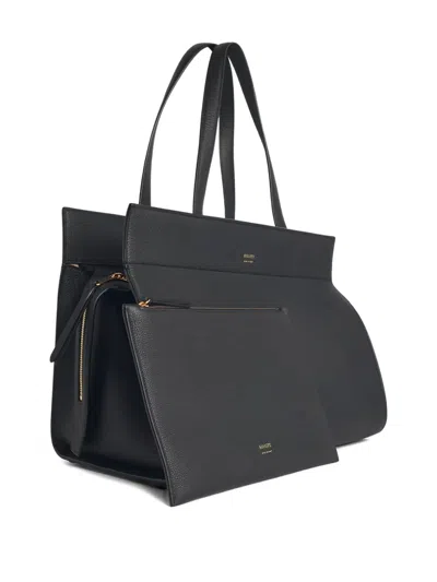 Khaite Bolso Crosby Asas Dobles Marron In Black
