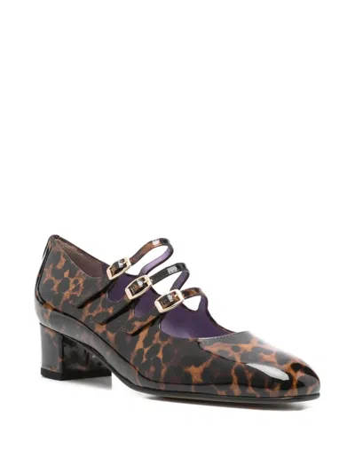 Carel Paris Block Heel Animal Print Pumps In Animal Print