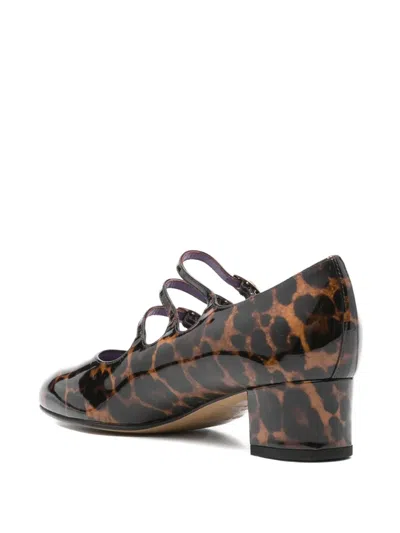 Carel Paris Block Heel Animal Print Pumps In Animal Print