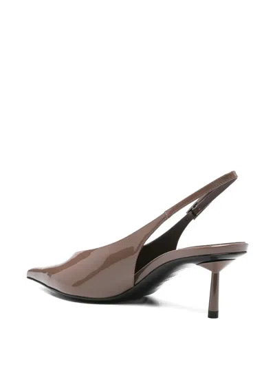 Le Silla 75mm Clivage Pointed-toe Pumps In Brown