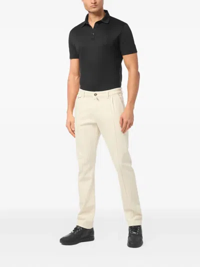 Billionaire Button-fastening Jeans In White