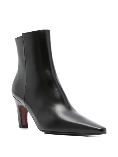 Roberto Festa 75mm Yanira Pointed-toe Heeled Ankle Boots In Black
