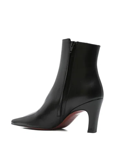 Roberto Festa 75mm Yanira Pointed-toe Heeled Ankle Boots In Black