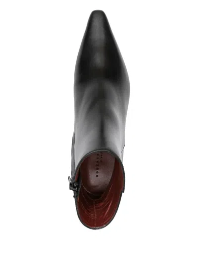 Roberto Festa 75mm Yanira Pointed-toe Heeled Ankle Boots In Black