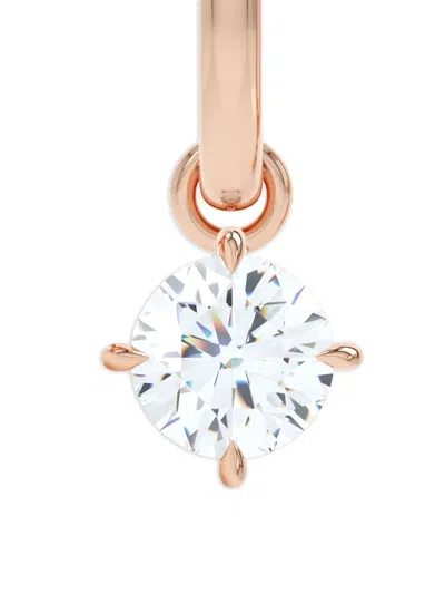 Loev 14k Rose Gold Allday Diamond Earrings In Pink