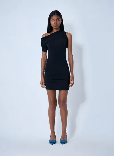 Jacquemus La Mini Robe Trapeze Mini Dress In Black