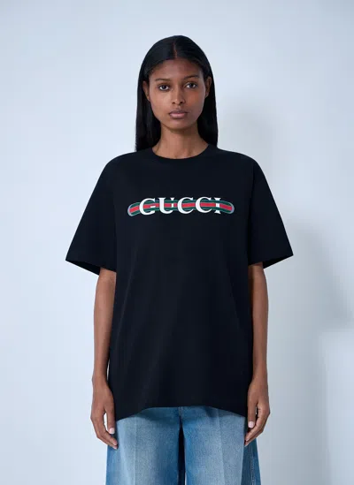 Gucci New 70s Cotton T-shirt In Black