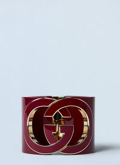 Gucci Women Interlocking G Bracelet In Red