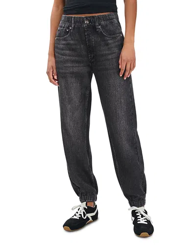 Rag & Bone Miramar Terry Jogger Pants Fablk In Black