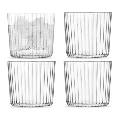 Lsa Gio Line Small Tumbler, Set Of 4 In Transparent