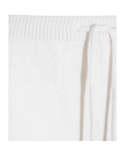 Antonelli Firenze White Pants With Drawstring In White
