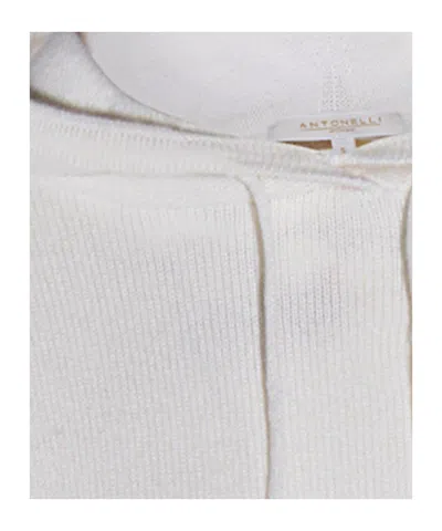 Antonelli White Manlio Wool Sweatshirt In White