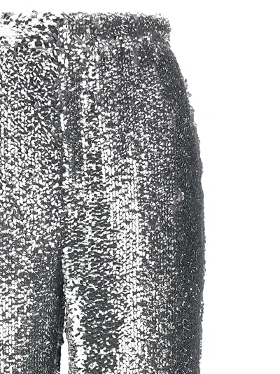 Giuseppe Di Morabito Sequin Embellished Wide Leg Trousers In Gray