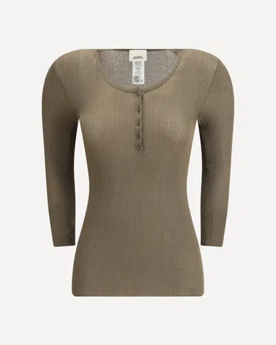 Isabel Marant Women Long Sleeve Top In Green