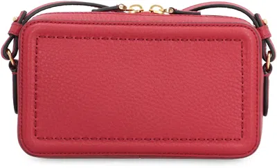Valentino Garavani Alltime Leather Shoulder Bag With Vlogo Signature Detail In Red