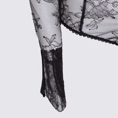 Blumarine Shirts Blacks And Greys In Black