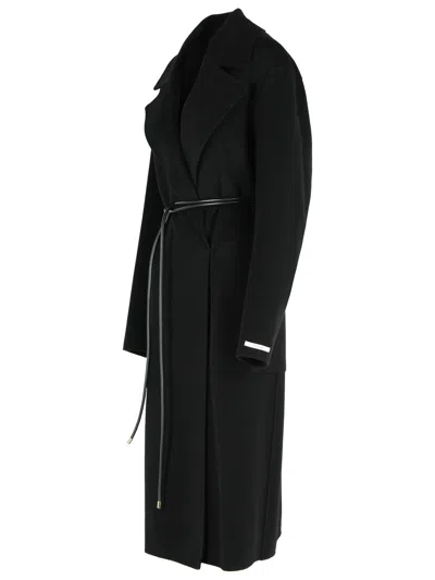 Sportmax Black Abbot Coat In Black
