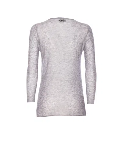 Pinko Grey Sweater With Sequins In Gray