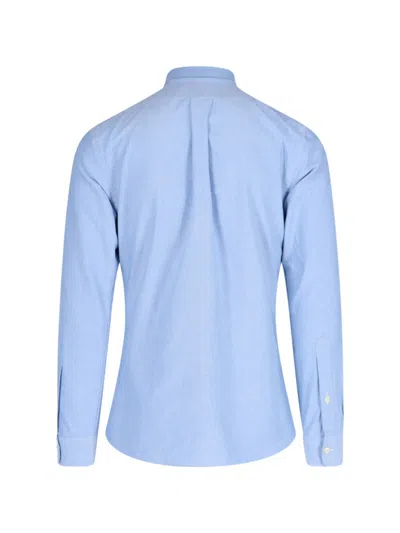 Ralph Lauren Oxford Logo Shirt In Blue
