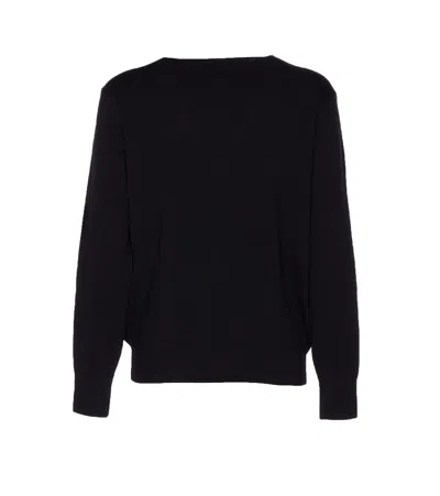 Ami Alexandre Mattiussi Pull Col Rond Ami Paris De Coeur In Black